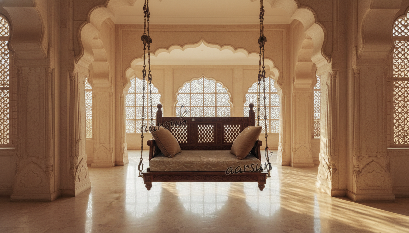 Maharani Inspired Elegant Wooden Jhoola